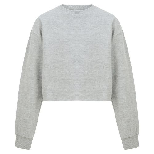 Sf Minni Kids Cropped Slounge Sweat Heather Grey